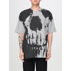 Alexander McQueen - Grijze Skull T-shirt - Heren - Katoen