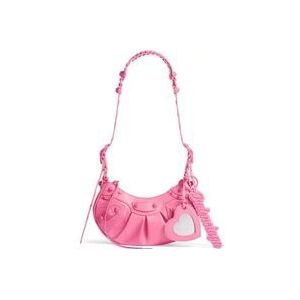 Balenciaga Fuchsia Bubblegum Tas met Studs , Pink , Dames , Maat: ONE Size