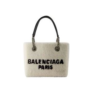 Balenciaga Shearling Tote Tas - Beige , Beige , Dames , Maat: ONE Size