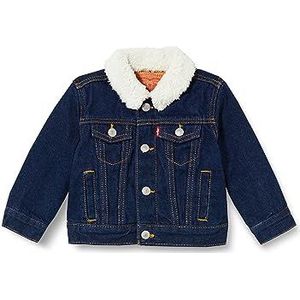 LEVI'S - Sherpa Trucker Jack - Unisex - Zwart - Synthetisch