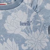 LEVI'S® KIDS Sweatshirt - Blauw - Katoen - Discharge Meet&Greet Design