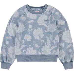 Levi's Meisjes Lvg Ontlading Ontmoeten en Greet C 4ej173 Sweatshirts, Indigo licht bloemen, 14 jaar