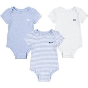 Levi´s ® Kids Body Met Korte Mouwen 3 Eenheden Blauw 6 Months