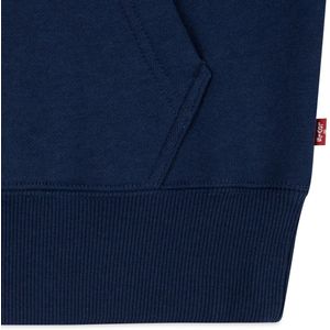 LEVI'S KIDS - Hoodie - Marineblauw - Geruwd Molton - Logo op de Borst