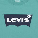 Levi's - Kids Shirt - Navy - Ronde Hals - Kwartmouw
