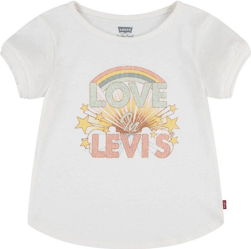 Levi's - T-shirt - Wit - Katoen-Polyester Mix
