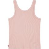Levi´s ® Kids Meet And Greet Ribbed Mouwloos T-shirt Roze 8 Years Jongens,Meisjes