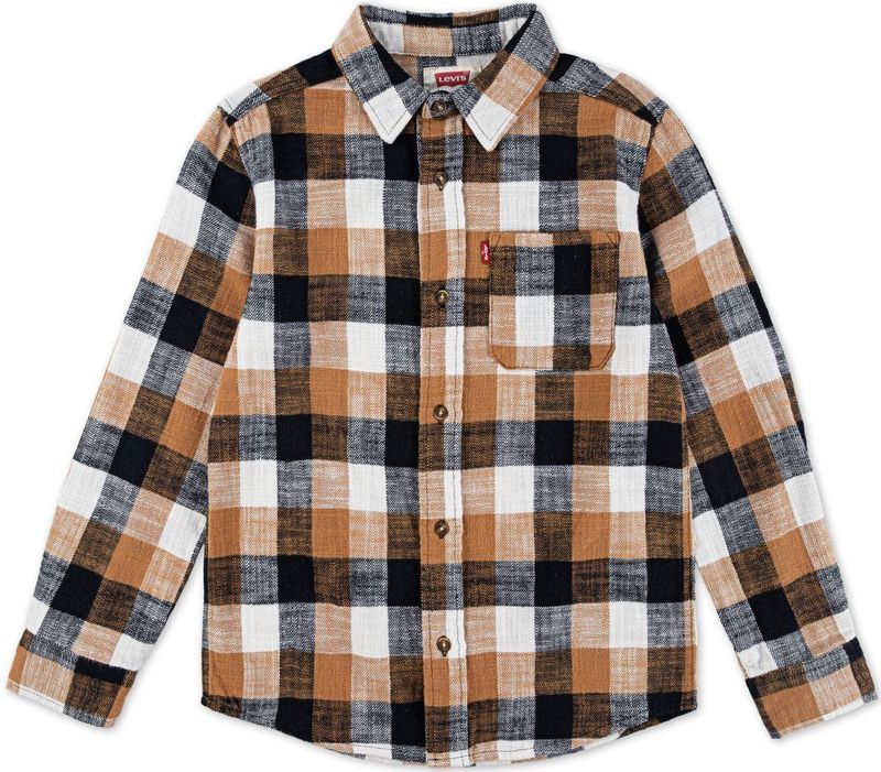 Levi's - LVB BUFFALO CHECK FLANNEL - Overhemd - Jet black - Lange Mouwen