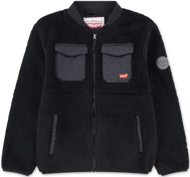 Levi´s ® Kids Utility Sherpa Jas Zwart 16 Years Jongens