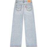 LEVI'S - Wide Leg Jeans - Gebleekt Denim - Meisjes - Met Destroyed Details