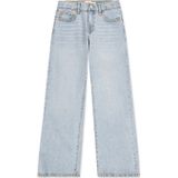 LEVI'S - Wide Leg Jeans - Gebleekt Denim - Meisjes - Met Destroyed Details