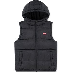 LEVI'S - Batwing - Donsjack - Zwart - Mouwloos - Met Capuchon