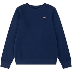 Levi's - Mini Logo Crewneck - Sweater - Marineblauw - Ronde Hals - Lange Mouwen