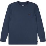 LEVI'S KIDS - T-shirt - Blauw - Katoen - Lange Mouwen