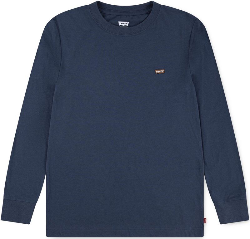 LEVI'S KIDS - T-shirt - Blauw - Katoen - Lange Mouwen