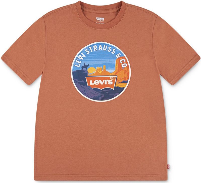 Levi's - LVB DESERT TRAIL TEE - T-shirt - Mango - Korte Mouwen