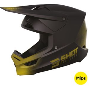 Shot - Race - Crosshelm - Zwart - Mips-systeem, SRS synthetisch versterkte schaal, 9 inlaatopeningen