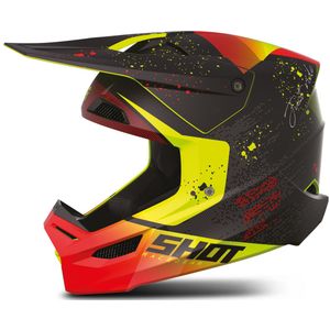 Shot - Race - Crosshelm - Zwart - SRS Synthetisch Versterkt