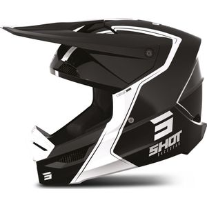 Shot - Race - Crosshelm - Zwart - Synthetisch - Schokdempend