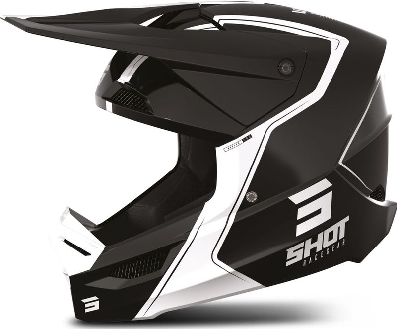 Shot - Race - Crosshelm - Zwart - Synthetisch - Schokdempend