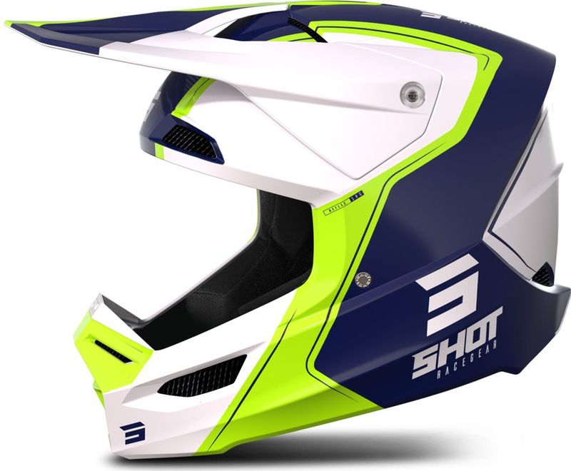 Shot - Race - Crosshelm - Synthetisch - Zwart - Hypoallergene Voering