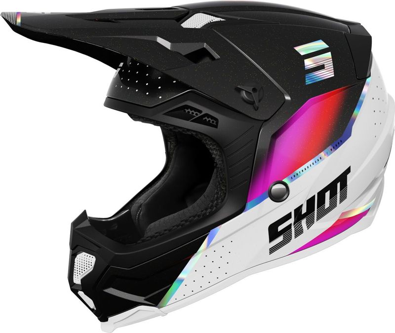 Shot - Motorcrosshelm - Lichtgewicht - Tri-composiet - Zwart