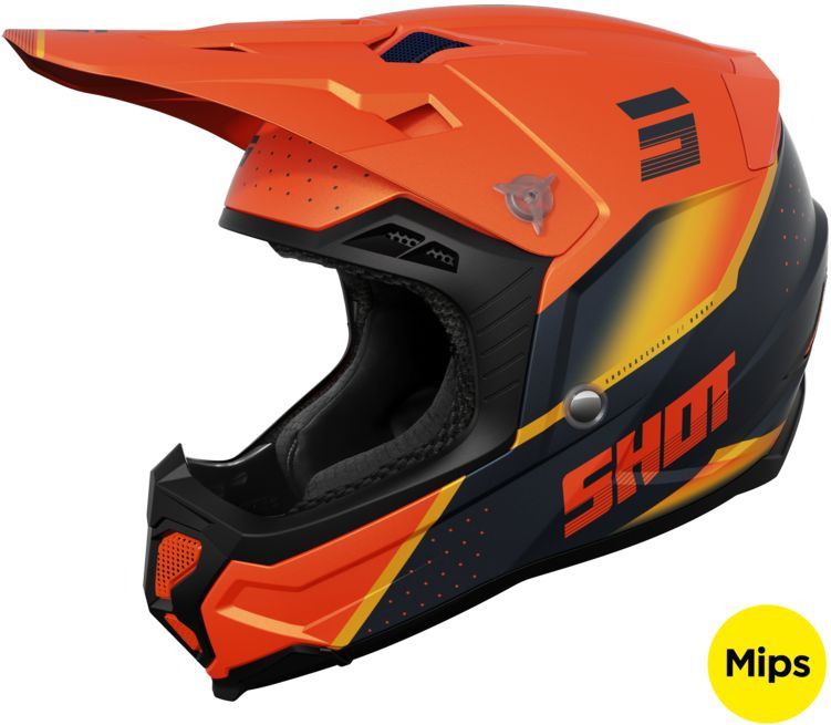 Shot - Core Honor - Offroadhelm - Wit - Tri-composiet schaal, MIPS-systeem, 1250gr