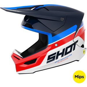 Shot - Race Crosshelm - Zwart - Synthetisch - Mips-systeem