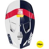 Shot - Race Mips® Ridge - Crosshelm - Wit - SRS Synthetisch Versterkt