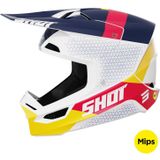 Shot - Race Mips® Ridge - Crosshelm - Wit - SRS Synthetisch Versterkt