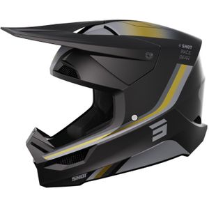 Shot - Race - Crosshelm - Zwart - SRS Synthetisch Versterkt