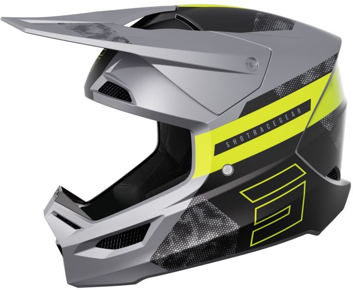 Shot - Race - Crosshelm - Zwart - Synthetisch - Schokdempend