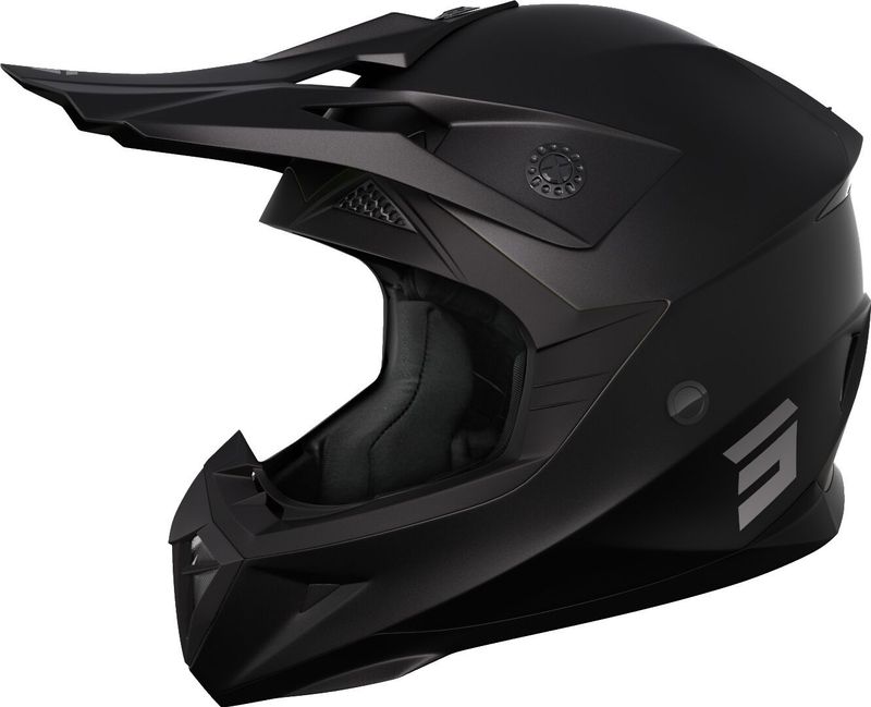 SHOT - Pulse Solid 2.0 - Off-Road Helm - Zwart - Thermoplastisch