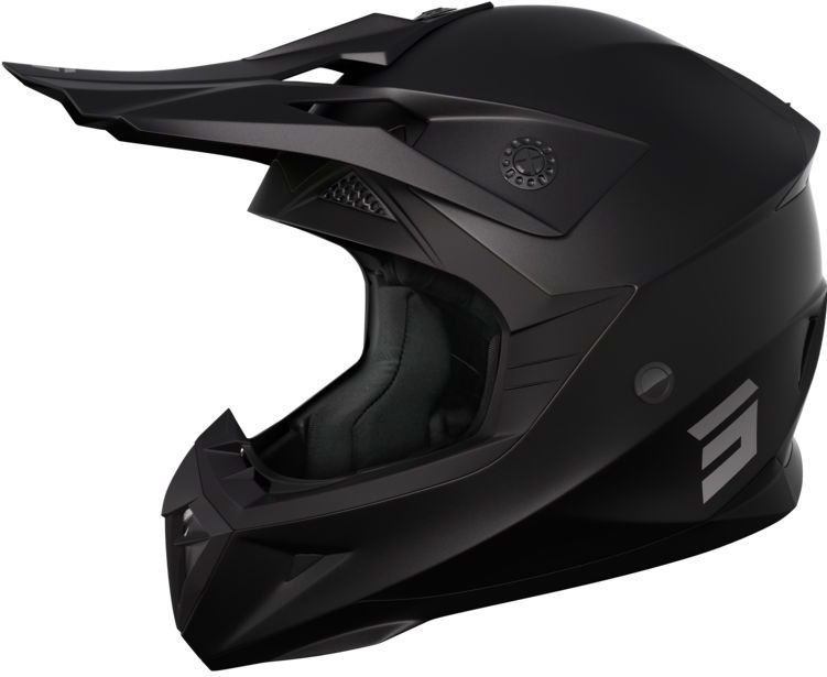 SHOT - Pulse Solid 2.0 - Off-Road Helm - Zwart - Thermoplastische Hars