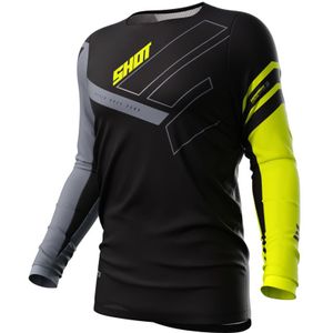 SHOT - Contact Rush - T-shirt - Fluo Geel - Lange Mouwen