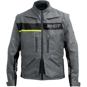 Shot - Contact Assault 2.0 - Endurojas - Zwart - Polyester 600 Deniers, Waterdichte Rits, Verwijderbare Mouwen