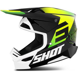 Shot - Furious Offroadhelm - Zwart - SRS Synthetische Versterkte Schaal