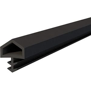 cyclingcolors Deurafdichting en raamafdichting, 10 mm x 5,5 mm, zwart, thermoplastisch rubber, flexibele isolatie (lengte 1 mm)