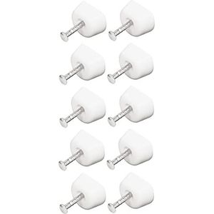 cyclingcolors 10 x vloerdragers met spijkers glazen plankdragers, kunststof plankdragers, ronde plankdragers, plankpennen, meubelaccessoires