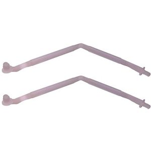 cyclingcolors 2 x openingsbegrenzer, houder voor klaptouw, meubeldeur, 290 mm, passer om in te steken, kunststof, keukenkast, naturel