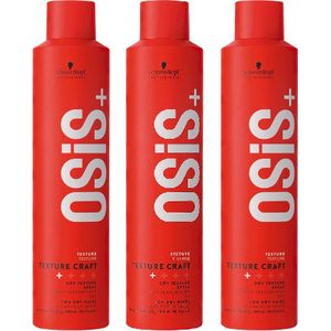Schwarzkopf OSiS+ Texture Craft Spray 300ml - voordeelverpakking - 3 x 300ml
