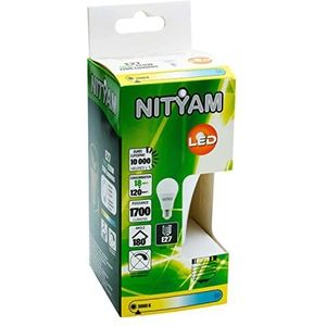 NITYAM LED-lamp standaard 18W 1700 lumen E27 socket warm wit 3000K stralingshoek 180°