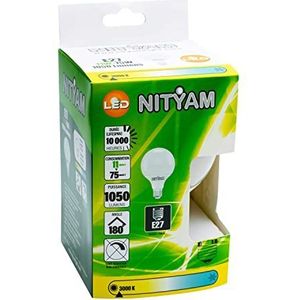 NITYAM LED-lamp Globe 11W 1050 Lumen E27 socket warm wit 3000K stralingshoek 180°