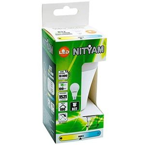 NITYAM LED-lamp standaard 14W 1521 Lumen B22 socket 4000K neutraal wit 180° stralingshoek