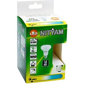NITYAM LED-lamp R80 11W 1050 Lumen E27 socket warm wit 3000K stralingshoek 100°
