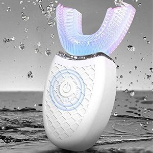 Shop-Story - Intelligente elektrische tandenborstel 360° – ultrasoon en ultraviolet systeem – borstels zonder effect – geschikt voor alle soorten bakken
