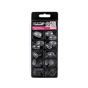 Glam'Up Paris, kunstnagels, 100 stuks, ballerina, nr. 155, transparant om te schilderen