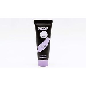 Glam'Up Paris - Poly Gel Semi-Permanent - Gel d'Extension en Tube - Gel de Construction Ongles UV - Art Design pour Ongles - Facile à Utiliser - Longue Durée - Parme Pastel