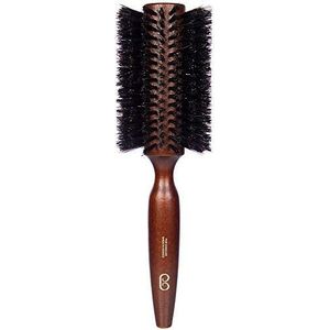 L'Artisan Brossier - Ronde haarborstel van massief beukenhout – 65 mm – handgemaakte borstelborstel, 100% natuurlijk, van pure wildzwijnharen – gemaakt in Frankrijk