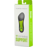 SofSole - Support Plantar Fascia - Driekwart Inlegzolen - Zwart - Nylon